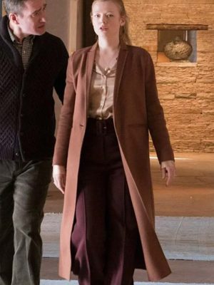 Succession Shiv Roy Brown Trench Coat