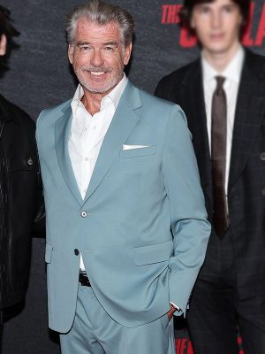 Billy McDermott The Out-Laws Movie Event Pierce Brosnan Blue Blazer Coat