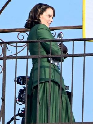 Ariadne Oliver A Haunting in Venice 2023 Tina Fey Green Coat