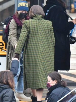 A Haunting in Venice 2023 Tina Fey Green Trench Coat