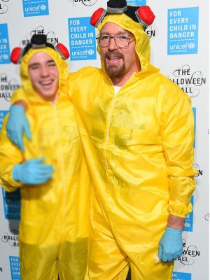 Walter White Breaking Cad Costume Yellow Hooded Jumpsuit