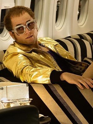 Taron Egerton Rocketman 2019 Elton John Golden Jacket