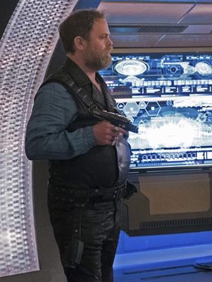 Rainn Wilson Star Trek Discovery Black Leather Vest