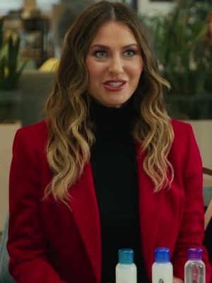 Movie Hashtag Proposal Millie Red Blazer Coat