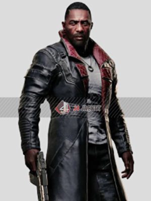 Video Game Cyberpunk 2077 Phantom Liberty 2023 Idris Elba Black Trench Coat
