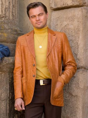 Rick Dalton Once Upon a Time In Hollywood Brown Leather Jacket