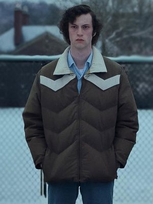 The Holdovers 2023 Angus Tully Brown Puffer Jacket