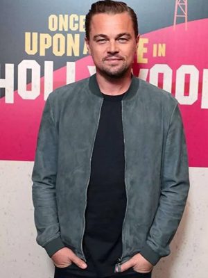 Leonardo DiCaprio Once Upon a Time In Hollywood Bomber Leather Jacket