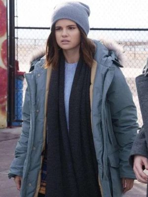 Mabel Mora Only Murders in the Building S02 Gray Parka Hooded Jacket