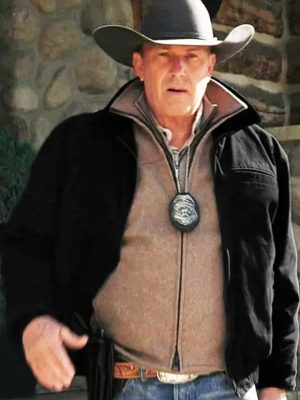 Yellowstone Kevin Costner Black Cotton Jacket
