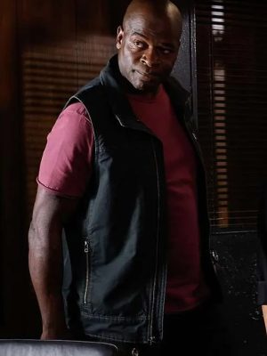 Dembe Zuma The Blacklist Season 10 Hisham Tawfiq Black Cotton Vest