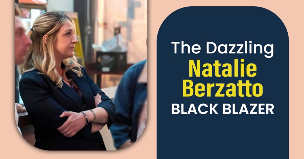 The Dazzling Natalie Berzatto Black Blazer