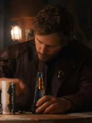 Chris Pratt Star Lord Brown Leather Jacket