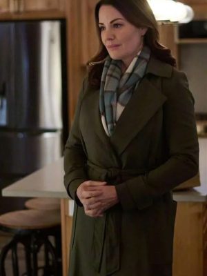 Unexpected Movie 2023 Grace Noelle Green Trench Coat