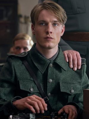 Werner TV Series All The Light We Cannot See Louis Hofmann Green Wool Jacket