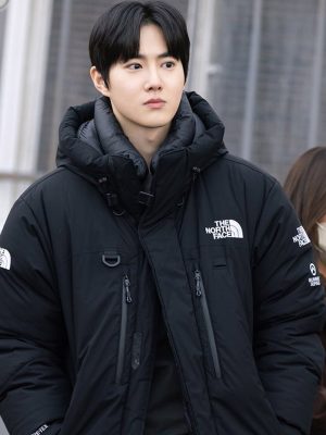 Kim Seon Woo Behind Your Touch S01 Suho Black Puffer Jacket