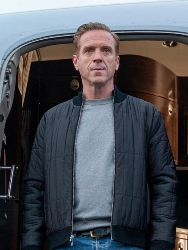 Billions Damian Lewis Quilted Bomber Jacket