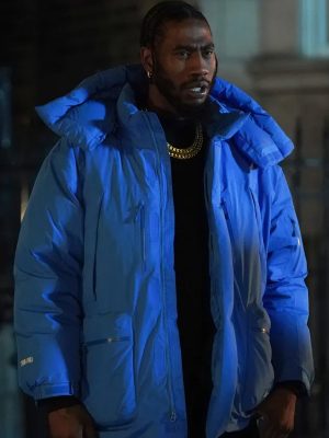 Iman Shumpert The Chi S06 Blue Puffer Jacket