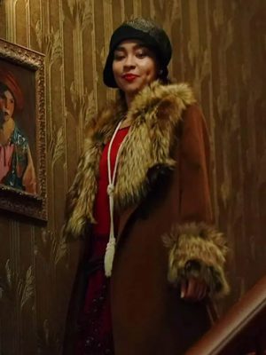 Claudia Interview with the Vampire Bailey Bass Brown Fur Coat
