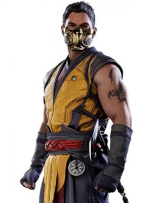 Mortal Kombat 1 2023 Kung Lao Grey Leather Vest