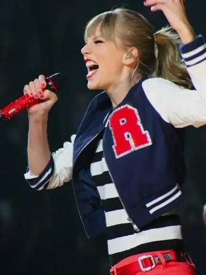 Taylor Swift Tour Blue Letterman Varsity Jacket