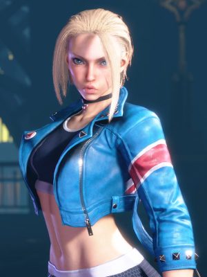 Street Fighter 6 Cammy Blue Cropped Jacket