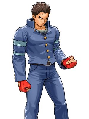 Video Game Street Fighter Batsu Ichimonji Blue Leather Jacket