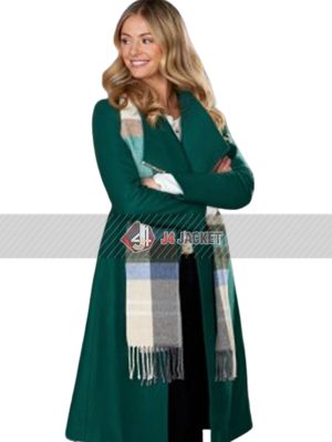Christmas By Design Movie 2023 Charlotte Green Trench Coat