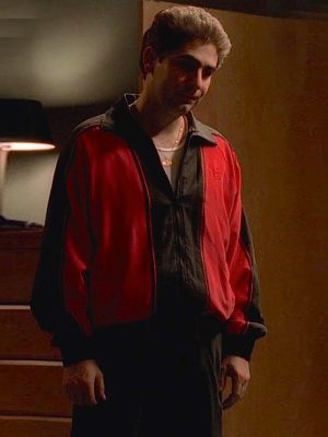 TV Series The Sopranos Michael Imperioli Black and Red Tracksuit