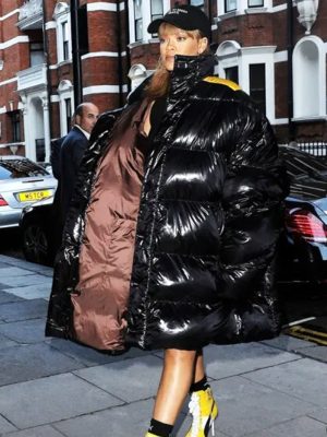 Rihanna Oversized Puffer Coat