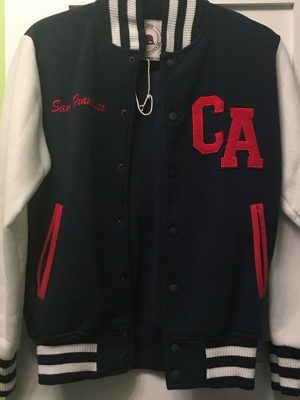 San Francisco CA Blue and White Varsity Letterman Jacket