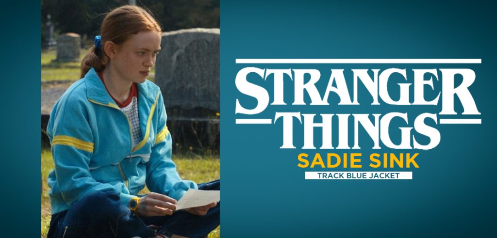 Stranger Things Season 04 Sadie Sink Track Blue Jacket