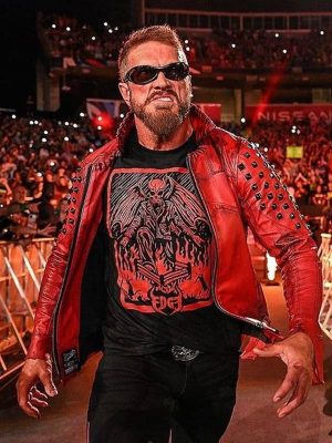WWE Edge Red Leather Jacket