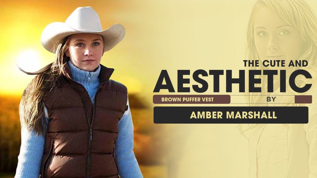 The Cute And Aesthetic Brown Puffer Vest By Amber Marshall