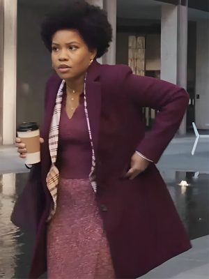 Tv Series The Other Black Girl Nella Rogers Purple Coat
