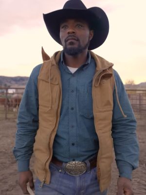 Jamon Turner Ultimate Cowboy Showdown 2022 Brown Hooded Cotton Vest
