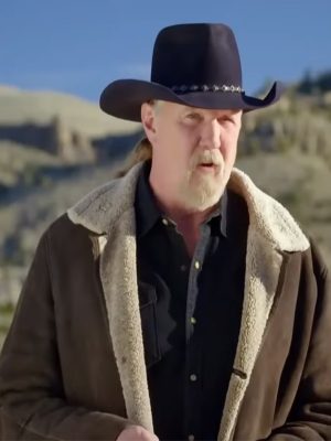 Trace Adkins Ultimate Cowboy Showdown Brown Suede Leather Jacket