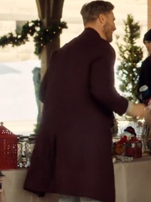 Mom's Christmas Boyfriend 2023 Clark Winters Wool Coat