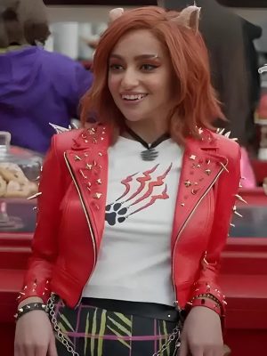 Toralei Stripe Monster High 2 Red Leather Jacket