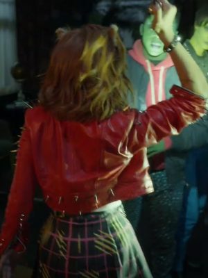 Monster High 2 Salena Qureshi Red Studded Leather Jacket