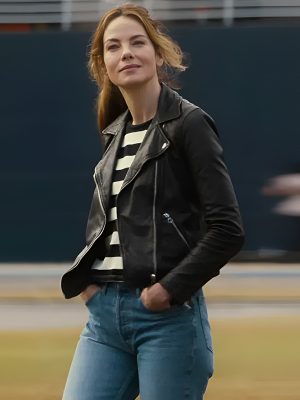 Michelle Monaghan The Family Plan Black Jacket