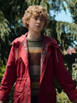 Percy Jackson And The Olympians S01 Walker Scobell Red Cotton Jacket