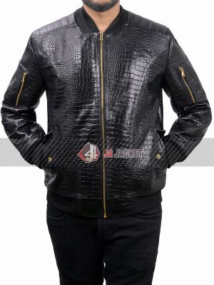 The Voice John Legend Black Bomber Leather Jacket