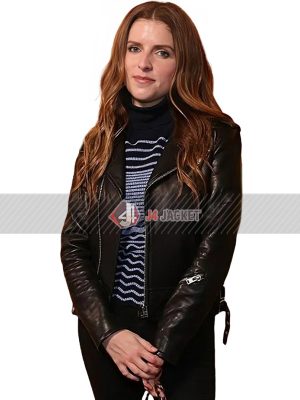 Self Reliance Movie 2023 Maddy Black Biker Leather Jacket