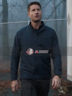 Justin Hartley TV Series Tracker Blue Jacket