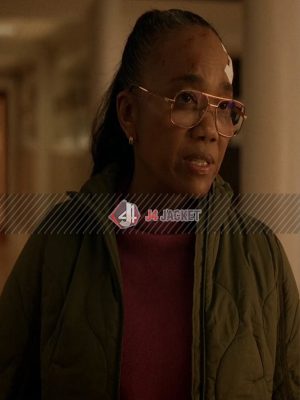 Sonja Sohn Will Trent S02 Green Quilted Jacket