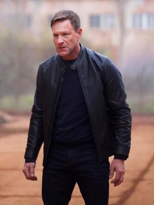 Ben Malloy Chief of Station 2024 Black Leather Jacket