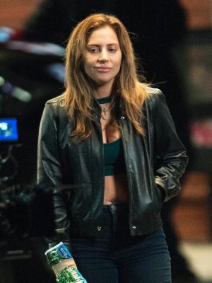 Ally A Star Is Born Black Leather Jacket