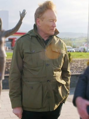 Conan O’brien Green Cotton Hooded Jacket