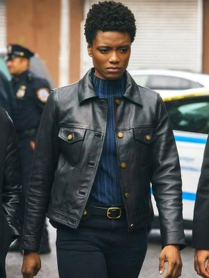 FBI S06 Tiffany Wal­lace Black Leather Jacket